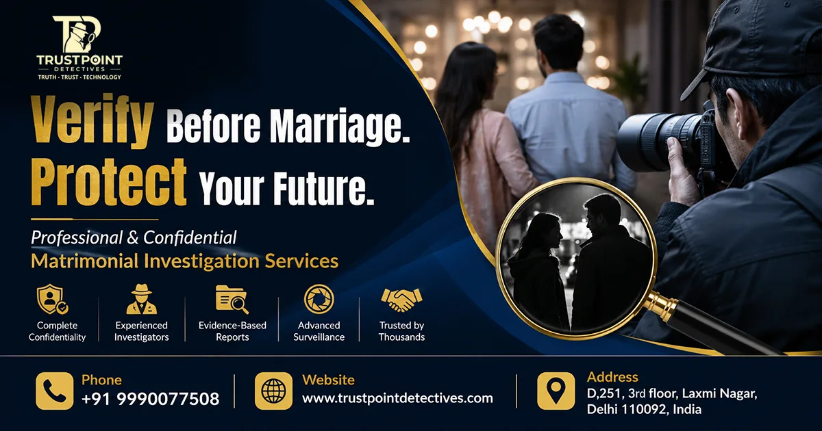 Best Pre Matrimonial Investigation in Delhi NCR | Trust Point Detectives