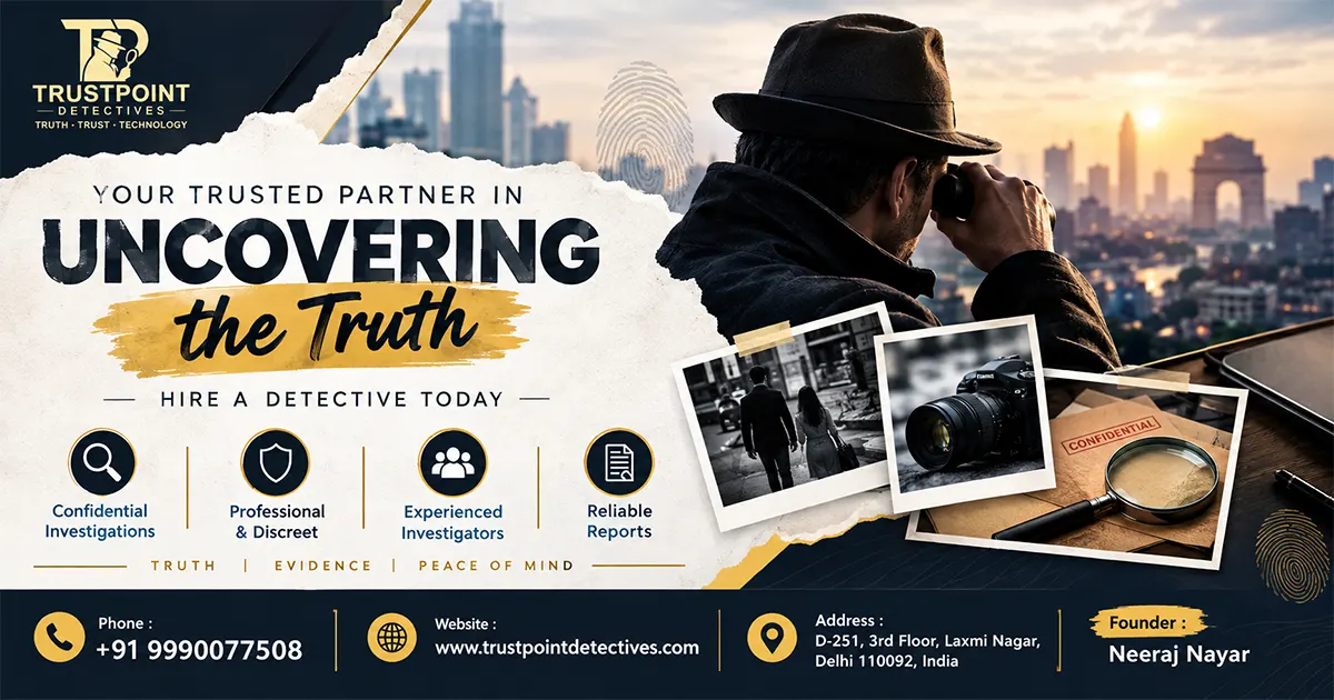 Hire a Private Detective in Delhi NCR | Confidential & Verified — Trust Point Detectives